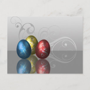 Glamour Easter Eggs - Postcard