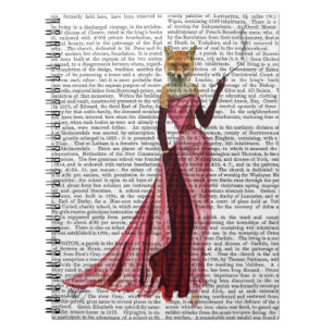 Glamour Fox in Pink Notebook