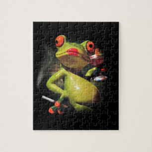 Glamour Frog Smoke Jigsaw Puzzle