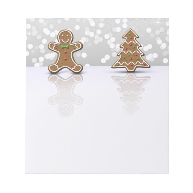 Glamour Gingerbread Man and Tree - Notepad (Front)