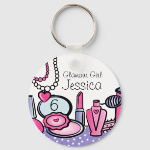 Glamour Girl Birthday (pd) Keychain
