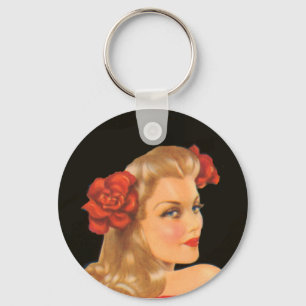 glamour girl keychain