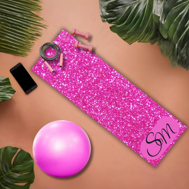 Glamour Glitz Personalized Yoga Mat (Creator Uploaded)
