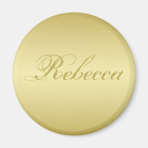 Glamour gold background Personalized Template Name Magnet