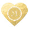 Glamour Gold Foil Background Monogram