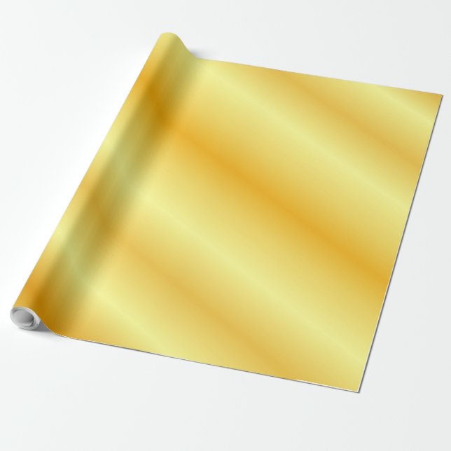 Glamour Gold Look Elegant Modern Template Gift Wrapping Paper (Unrolled)
