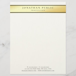 Glamour Gold Modern Chic Professional Felt Paper