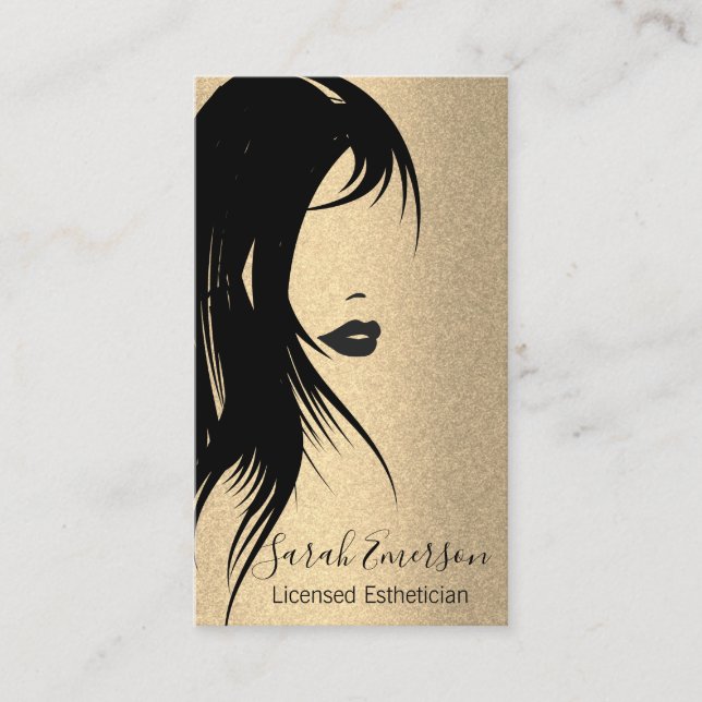 Glamour Hair and Makeup Business Card (Front)