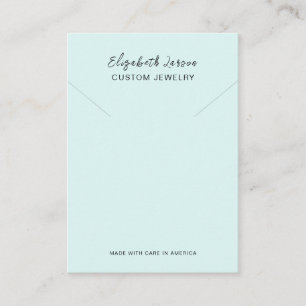 Glamour Hoops Custom Logo Chic Collection L Blue Calling Card