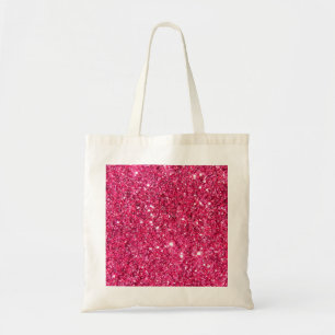 Glamour Hot Pink Glitter Tote Bag