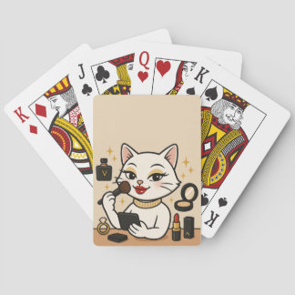 Glamour Kitty: Bling Life in Full Makeup Playing Cards