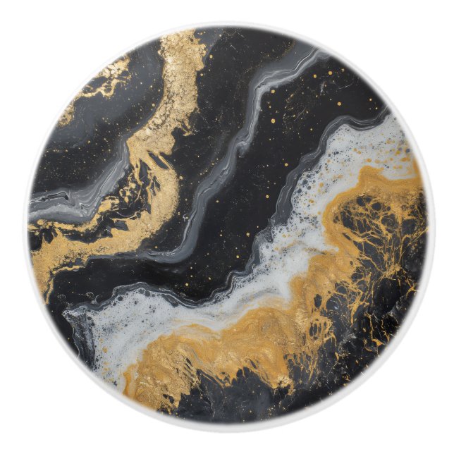Glamour Marble Pattern Ceramic Knob (Front)