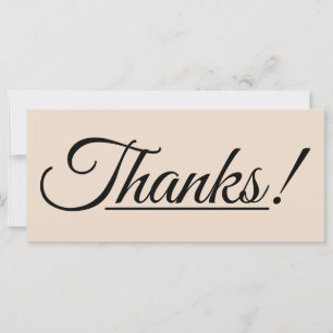 Glamour "Merci !" Carte