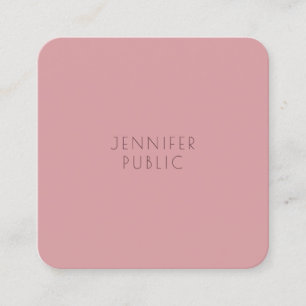 Glamour Modern Minimalist Design Professional Square Business Card