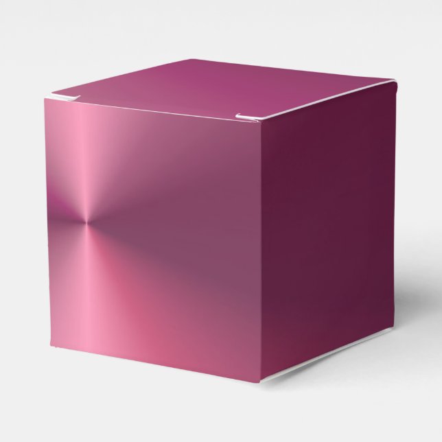 Glamour Pink Purple Modern Elegant Template Favor Box (Front Side)