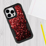 Glamour Red Glitter sparkles<br><div class="desc">Trendy OtterBox phone case: 
Beautiful glamourous red shiny glitters sparkles. Photo of Red sparkles not actual glitter!</div>