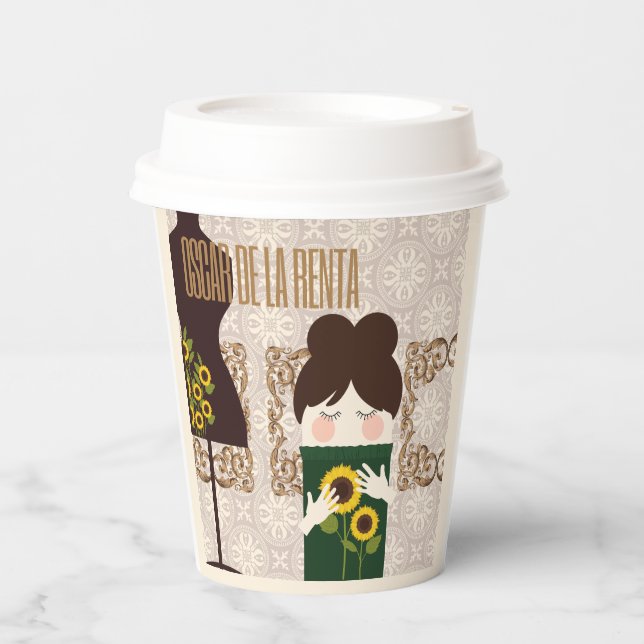 Glamour Series: Oscar De La Renta Paper Cups (Front)
