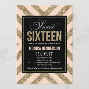 Glamour Shimmer Invitation pour une fête de Swee