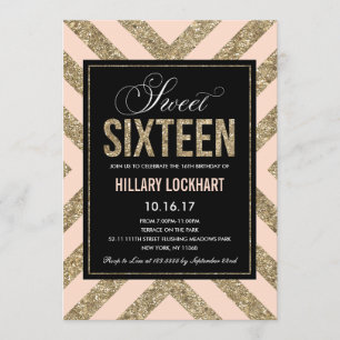 Glamour Shimmer Invitation pour une fête de Swee
