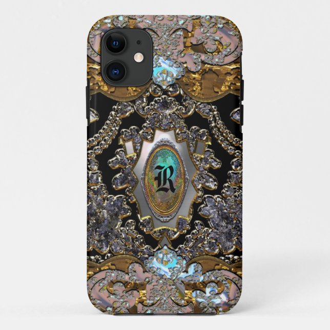 Glamour Shopshire Chic Monogram Case-Mate iPhone Case (Back)