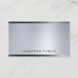 Glamour Silver Look Lights Modern Professional Top Business Card