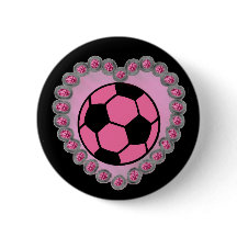 Glamour soccer ball pin