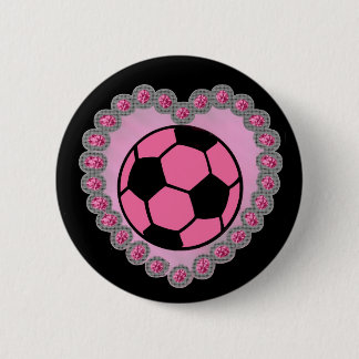 Glamour soccer ball pin