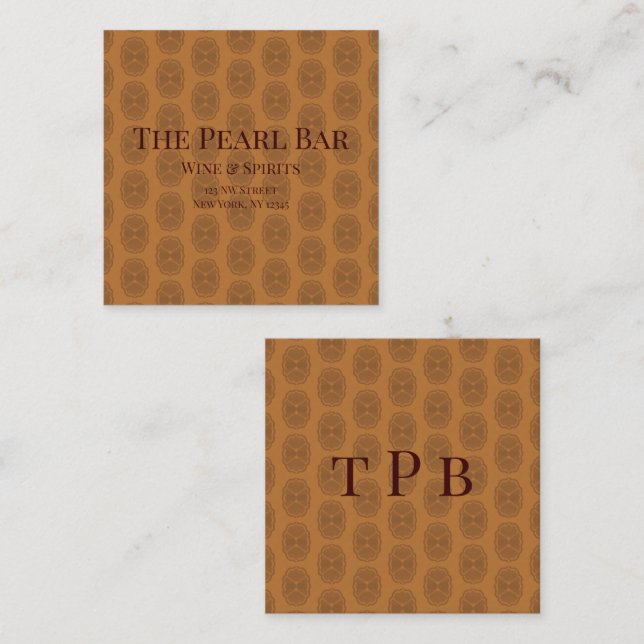 Glamour Square Business Card (Front/Back)