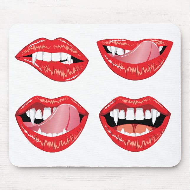 Glamour vampire lips mouse pad (Front)