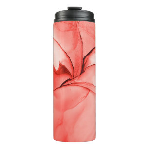 Glamour Watercolor. Pastel Bright Effect. Pink Sop Thermal Tumbler