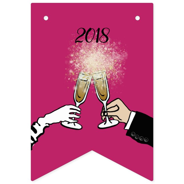 Glamourous 2018 bunting flags (Third Flag)