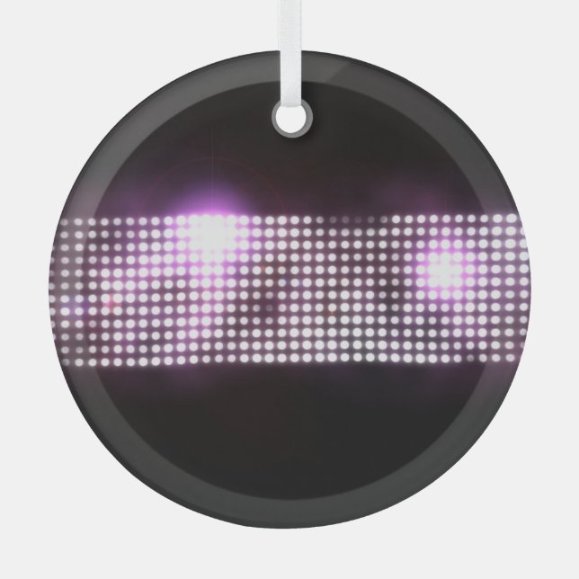 Glamourous abstract background design. glass ornament (Front)