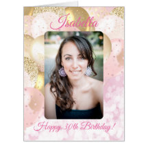 Glamourous Balloon Photo Template Birthday