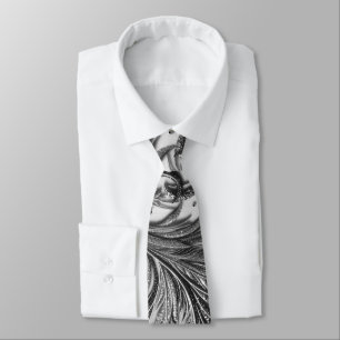 Glamourous Baroque Design with Glitter & Gemstones Tie