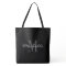 Glamourous black and white monogram tote bag
