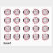 Glamourous Black With Pink Glitter Thank You Logo