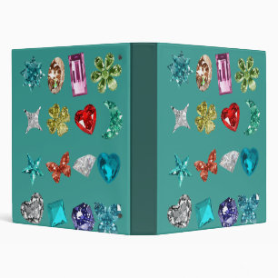 Glamourous Bling Jewels and Gems Customizable Bind Binder