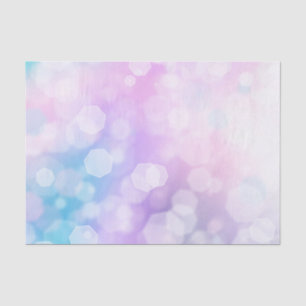 Glamourous Blue and Purple Sparkling Bokeh Tissue Paper
