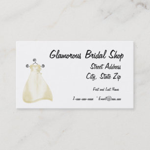 Glamourous Bridal Shop Business Card