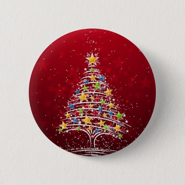 Glamourous Christmas 2 Inch Round Button (Front)