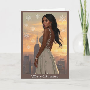 Glamourous Christmas Holiday Card