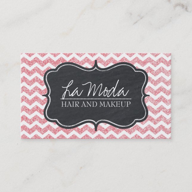 Glamourous Customizable Glitter Business Card (Front)