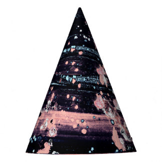 Glamourous Dark Grey Pink Spotlight Party Hat