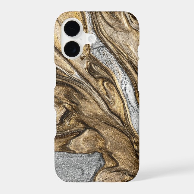 Glamourous Earthy Marble Swirl Pattern (Back)