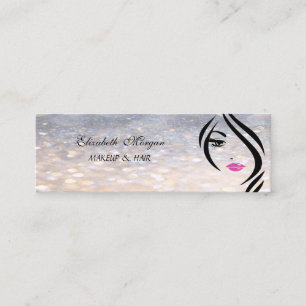 Glamourous Elegant Bokeh Mini Business Card