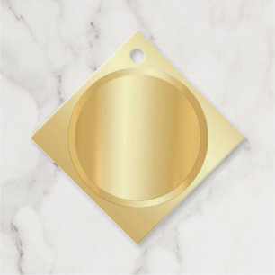 Glamourous Faux Gold Elegant Modern Blank Template Favour Tags