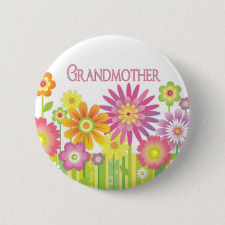 Glamourous flowers Grandmother 2 Inch Round Button