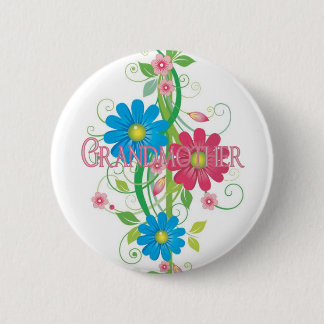 Glamourous flowers Grandmother 2 Inch Round Button