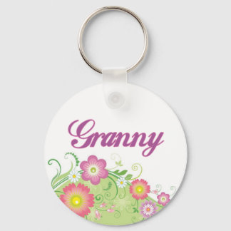 Glamourous flowers Granny Keychain