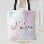 Glamourous Glitter Pink Pretty Pattern Tote Bag<br><div class="desc">Easily personalize this pretty pink bokeh glitter pattern with your custom name and/or monogram.</div>